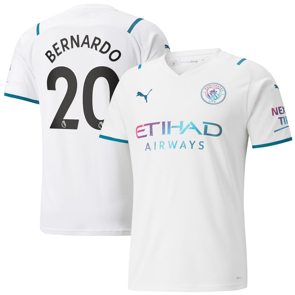 Premier League Manchester City Away Jersey Shirt 2021-22 player Bernardo 20 printing for Men