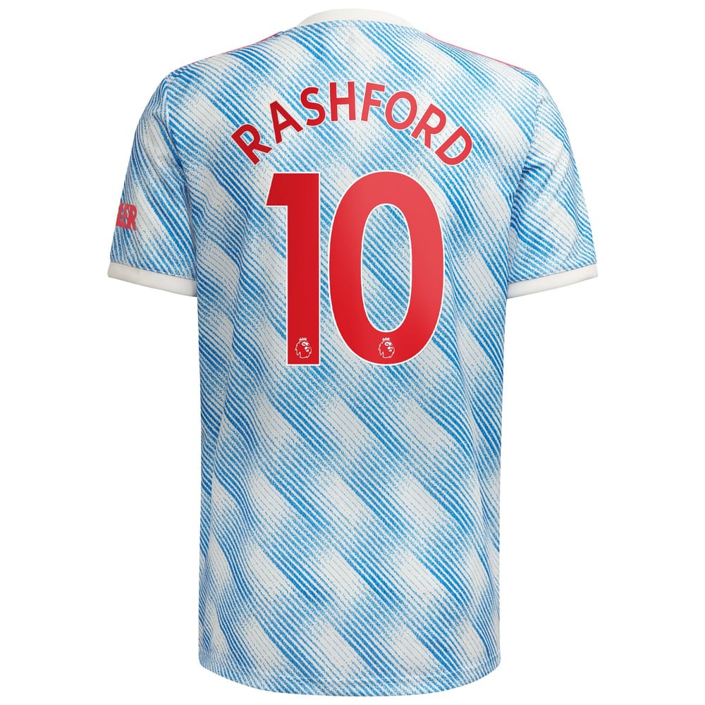 Premier League Manchester United Away Jersey Shirt 2021-22 player Rashford 10 printing for Men