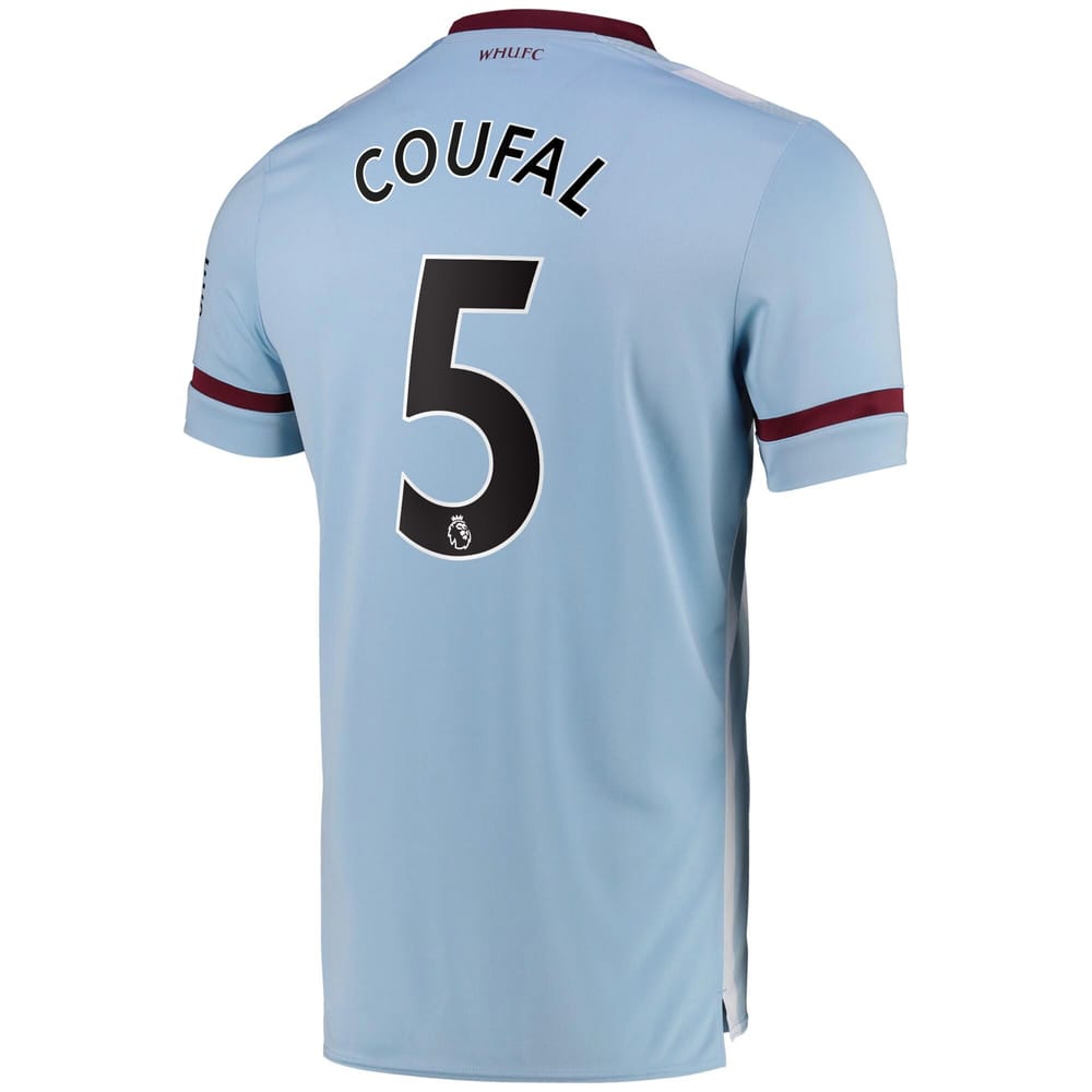 Premier League West Ham United Away Jersey Shirt 2021-22 player Coufal 5 printing for Men