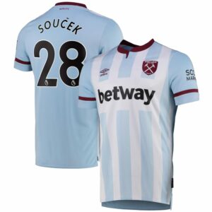 Premier League West Ham United Away Jersey Shirt 2021-22 player Soucek 28 printing for Men