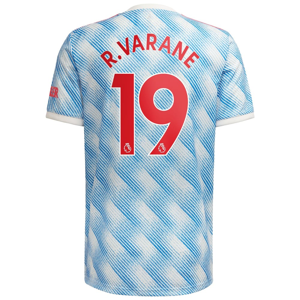 Premier League Manchester United Away Jersey Shirt 2021-22 player R.Varane 19 printing for Men