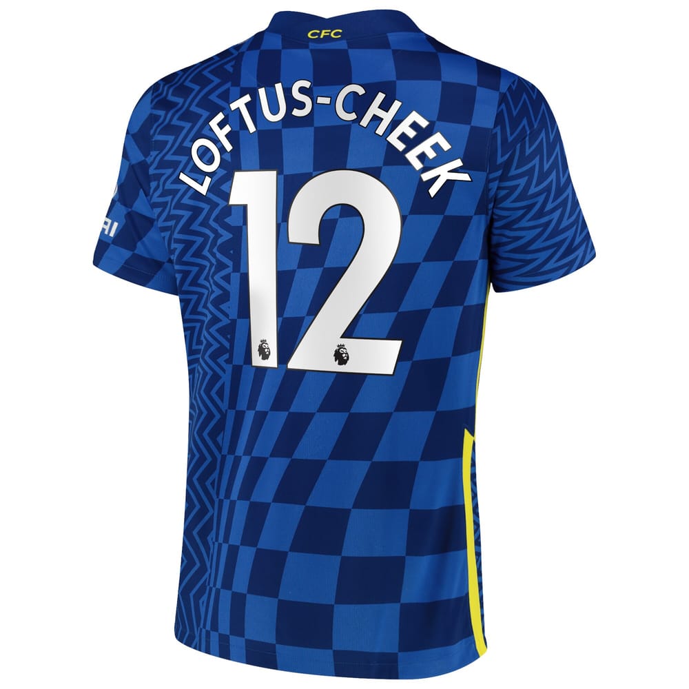 Premier League Chelsea Home Jersey Shirt 2021-22 player Loftus-Cheek 12 printing for Men