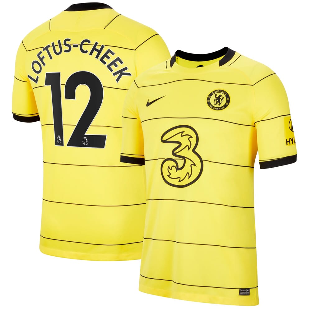 Premier League Chelsea Away Jersey Shirt 2021-22 player Loftus-Cheek 12 printing for Men
