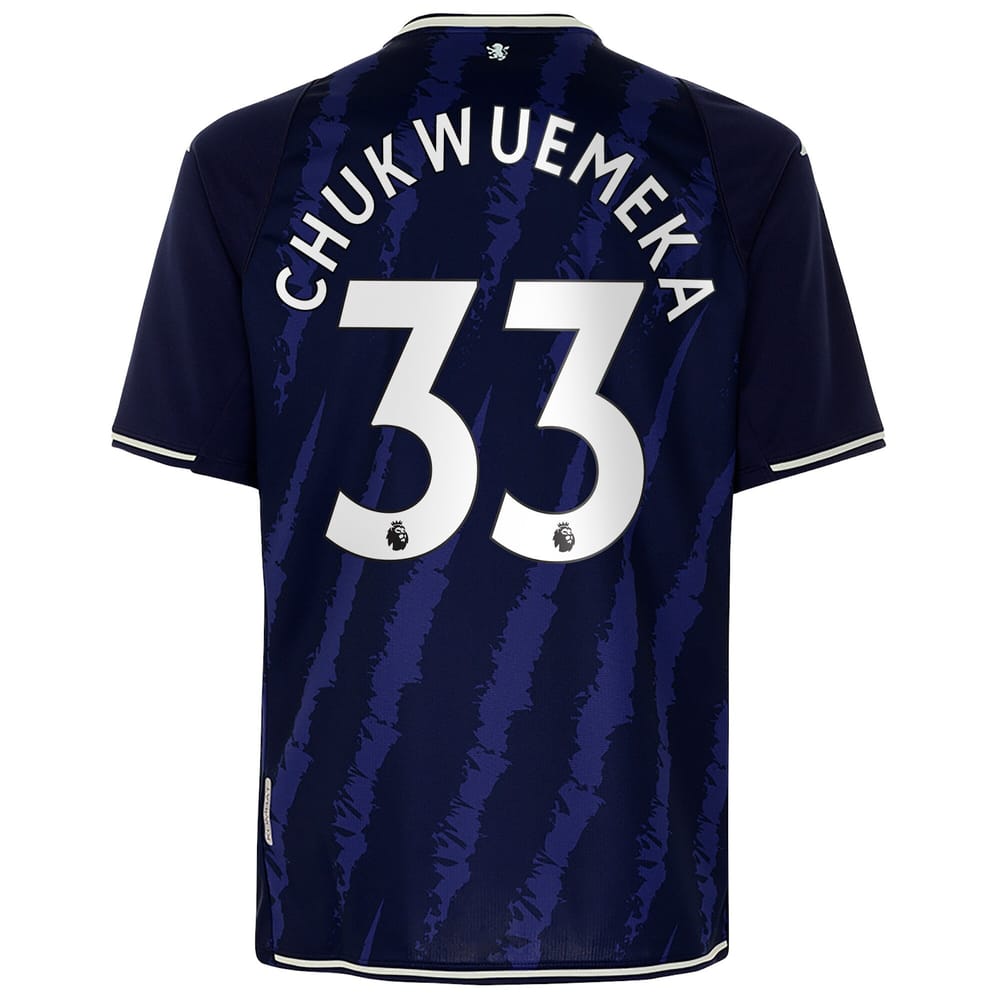 Premier League Aston Villa Third Jersey Shirt 2021-22 player Chukwuemeka 33 printing for Men