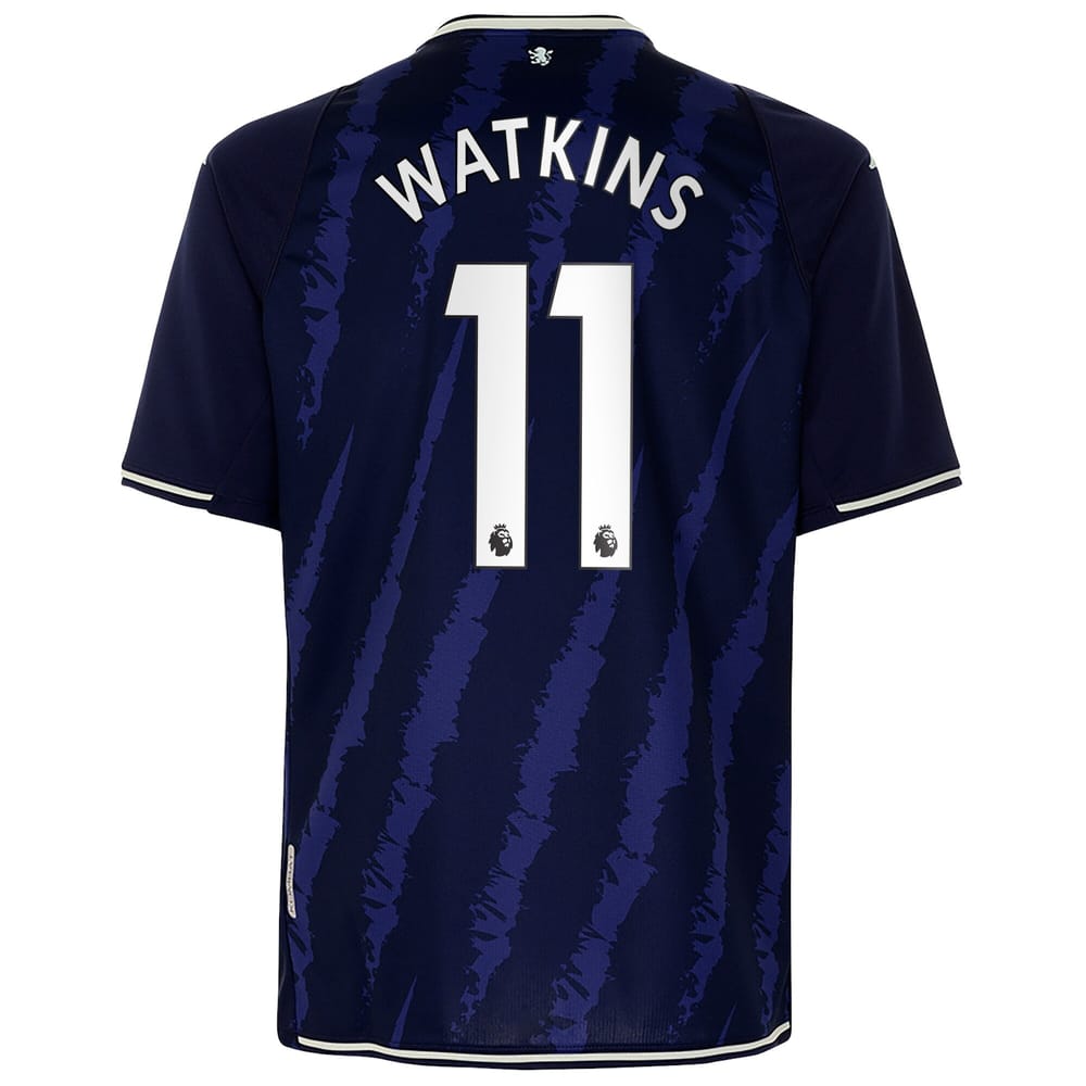 Premier League Aston Villa Third Jersey Shirt 2021-22 player Watkins 11 printing for Men