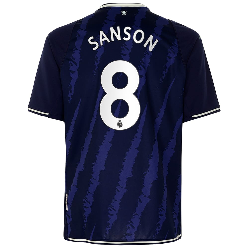 Premier League Aston Villa Third Jersey Shirt 2021-22 player Sanson 8 printing for Men