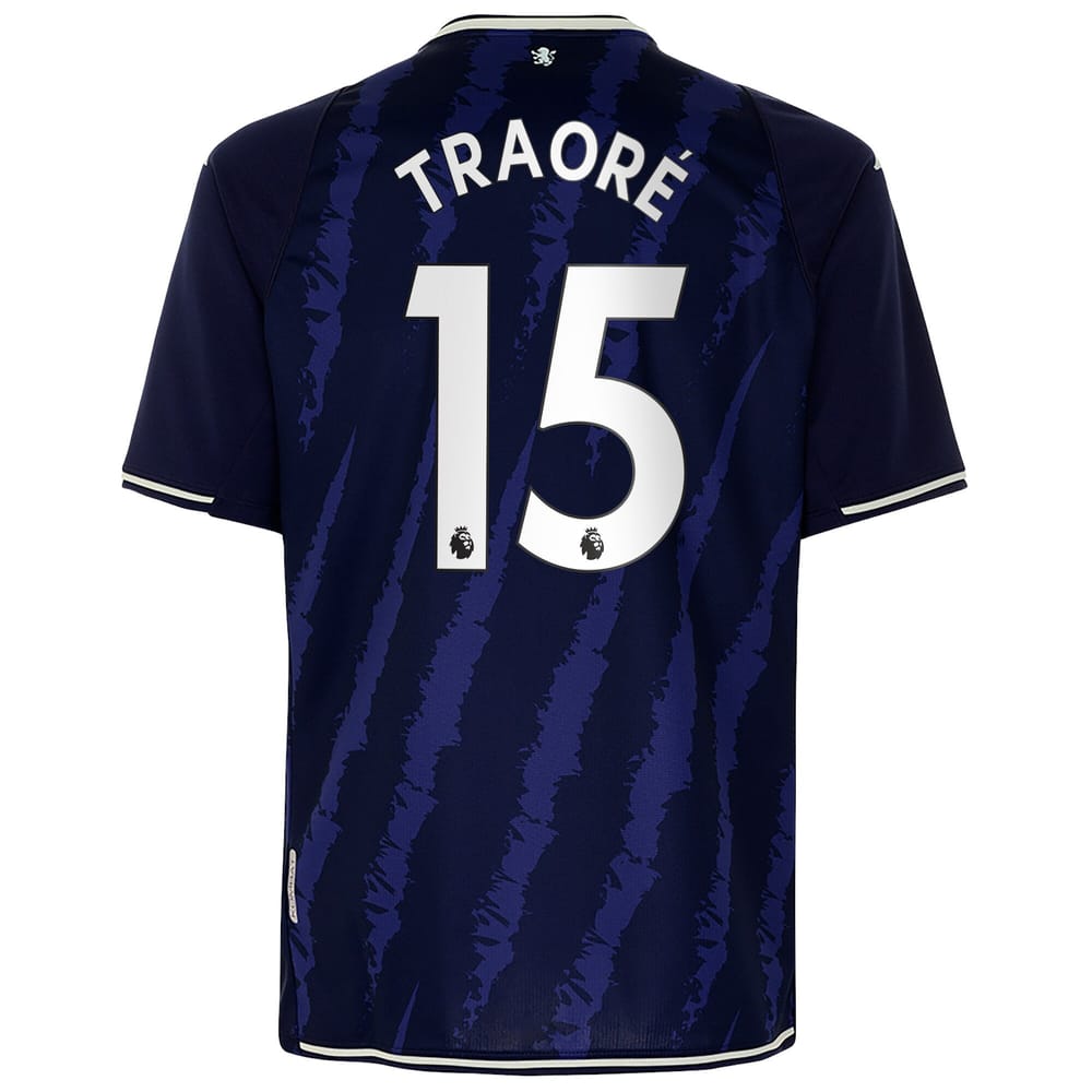 Premier League Aston Villa Third Jersey Shirt 2021-22 player Traoré 15 printing for Men