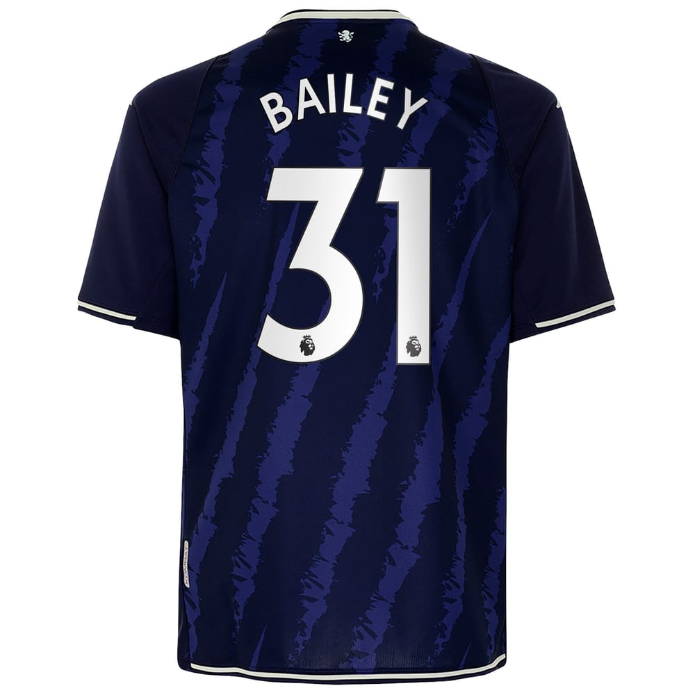 Premier League Aston Villa Third Jersey Shirt 2021-22 player Bailey 31 printing for Men