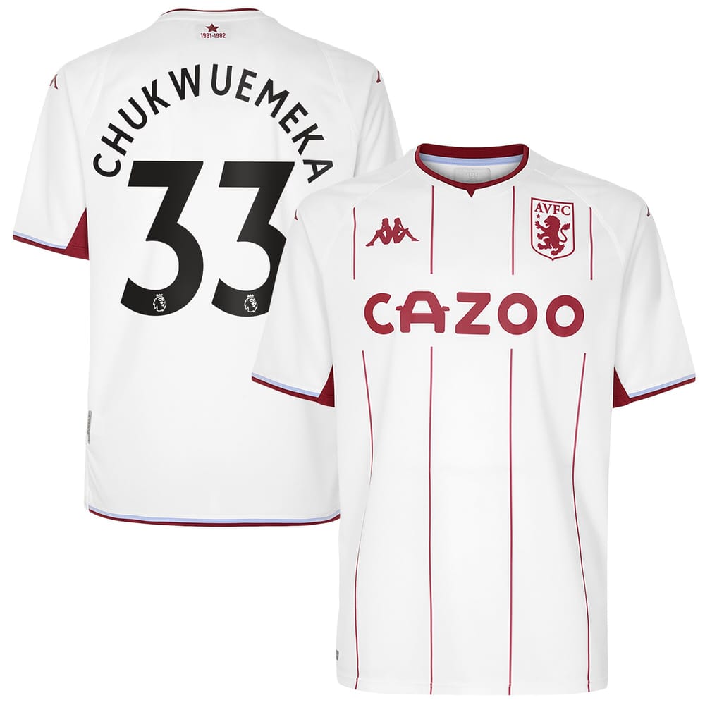 Premier League Aston Villa Away Jersey Shirt 2021-22 player Chukwuemeka 33 printing for Men