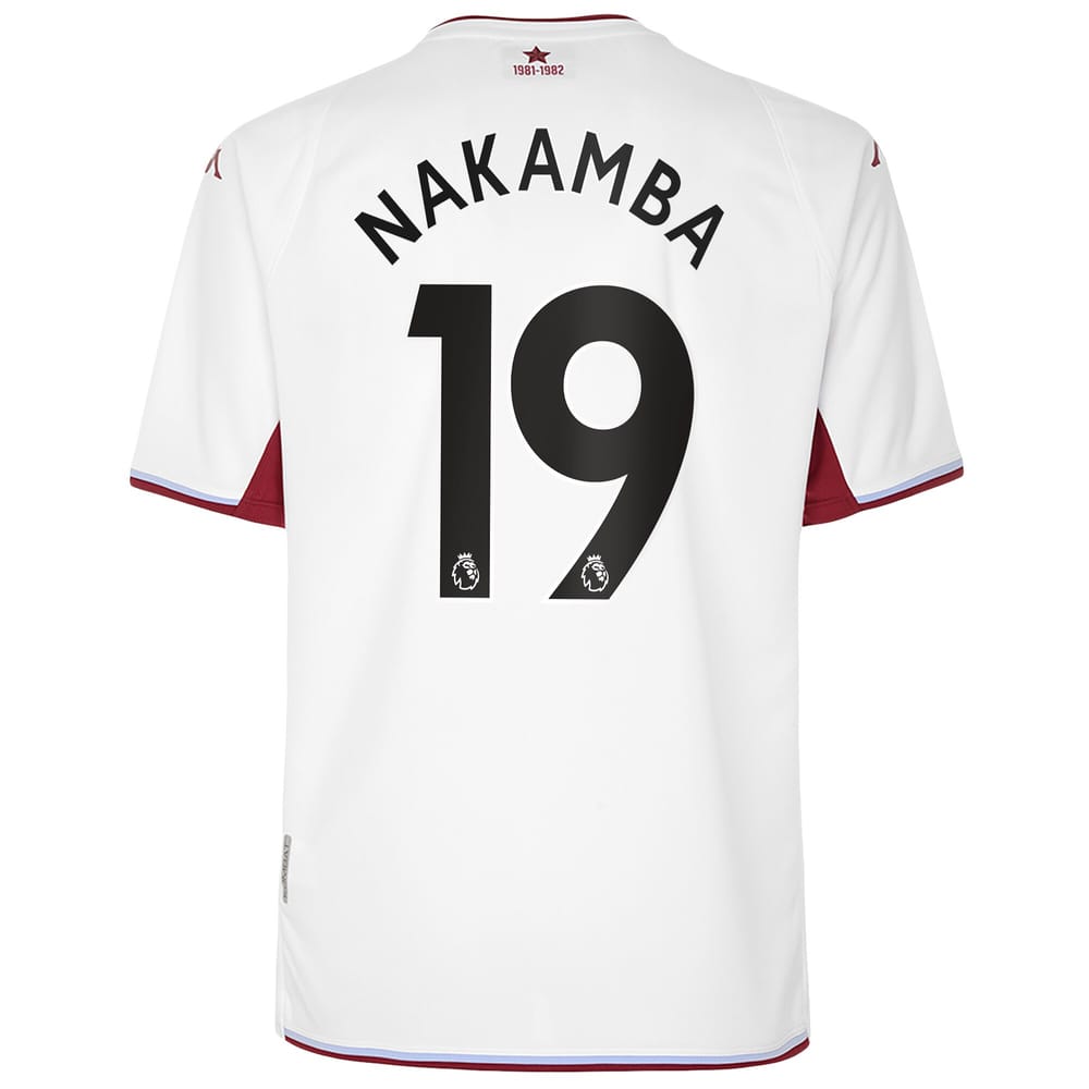 Premier League Aston Villa Away Jersey Shirt 2021-22 player Nakamba 19 printing for Men