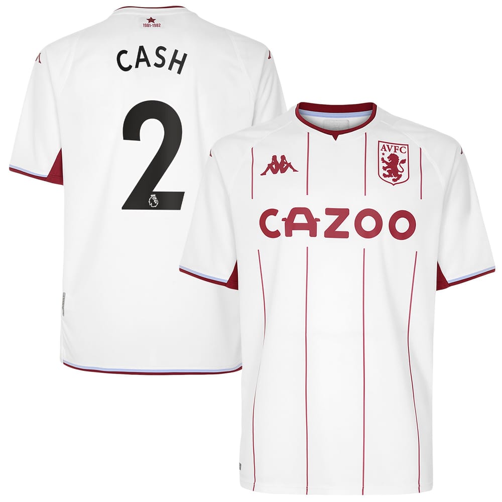 Premier League Aston Villa Away Jersey Shirt 2021-22 player Cash 2 printing for Men