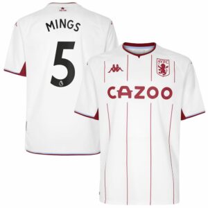 Premier League Aston Villa Away Jersey Shirt 2021-22 player Mings 5 printing for Men
