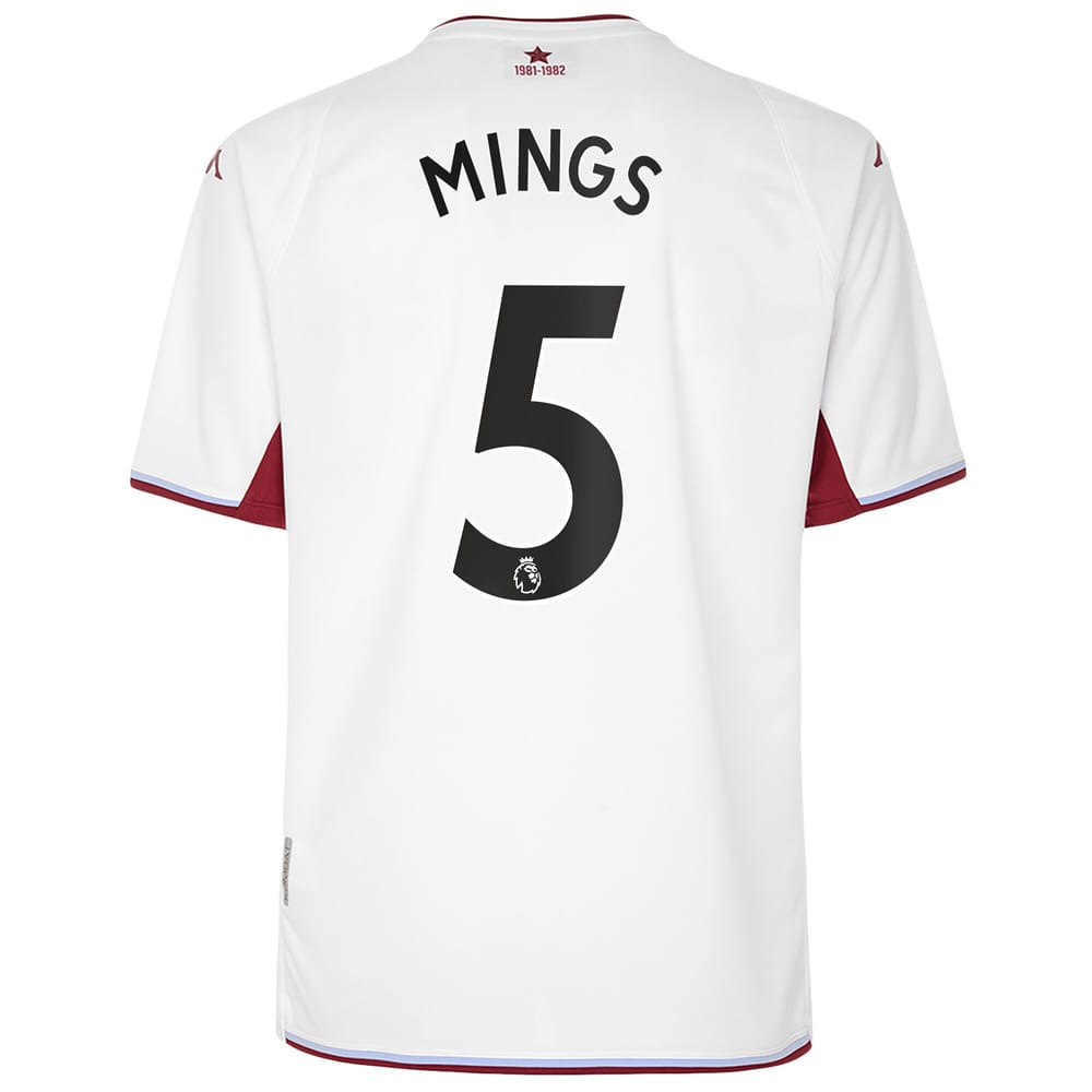 Premier League Aston Villa Away Jersey Shirt 2021-22 player Mings 5 printing for Men