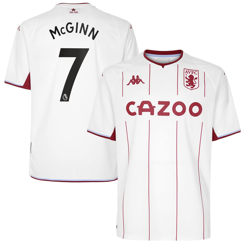 Premier League Aston Villa Away Jersey Shirt 2021-22 player McGinn 7 printing for Men