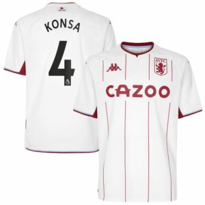 Premier League Aston Villa Away Jersey Shirt 2021-22 player Konsa 4 printing for Men