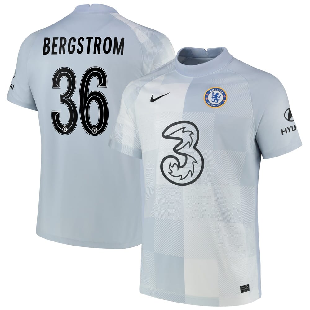 Premier League Chelsea Goalkeeper Jersey Shirt 2021-22 player Bergstrom 36 printing for Men
