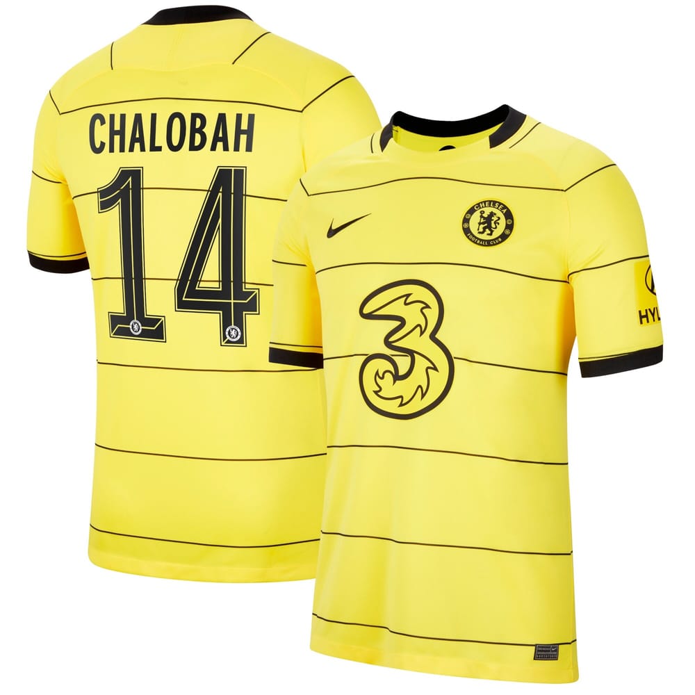 Premier League Chelsea Away Jersey Shirt 2021-22 player Chalobah 14 printing for Men