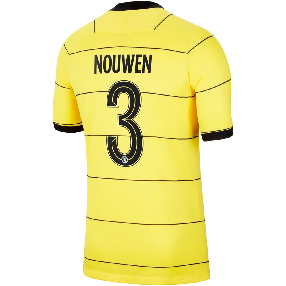 Premier League Chelsea Away Jersey Shirt 2021-22 player Nouwen 3 printing for Men