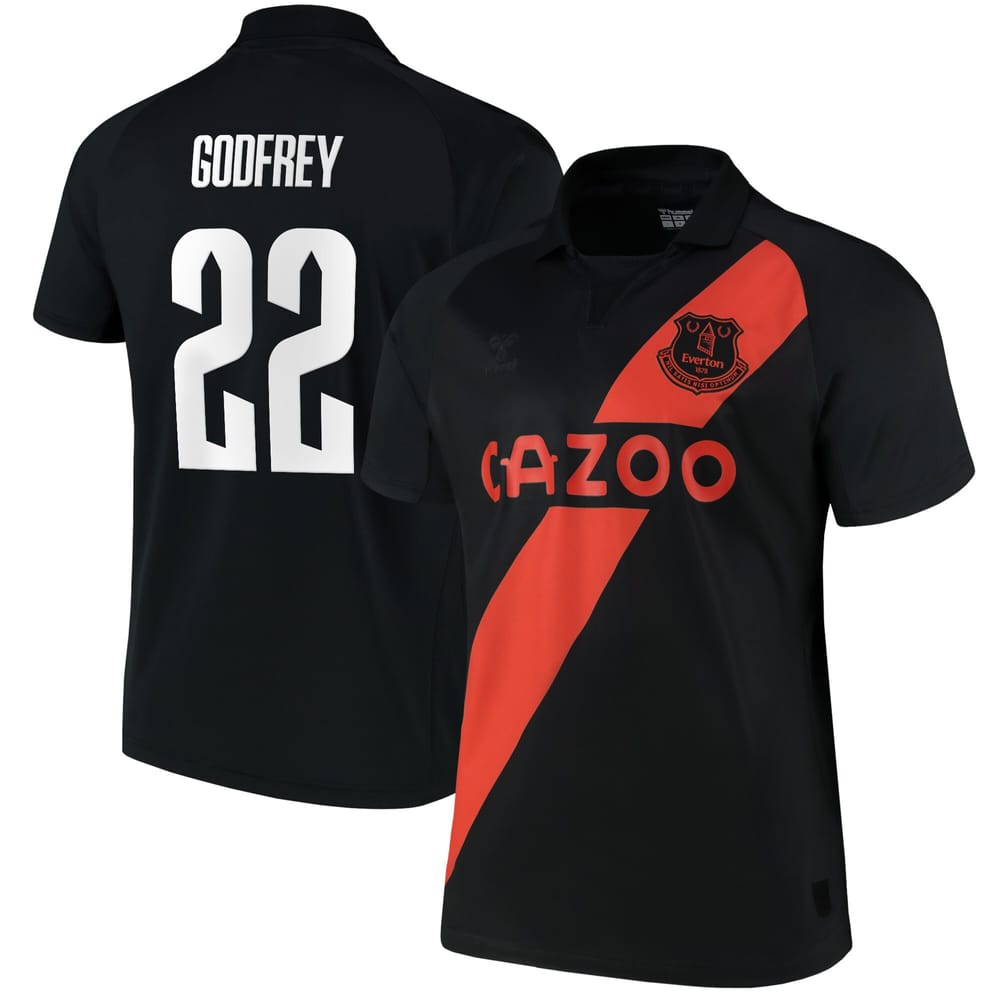 Premier League Everton Away Jersey Shirt 2021-22 player Godfrey 22 printing for Men
