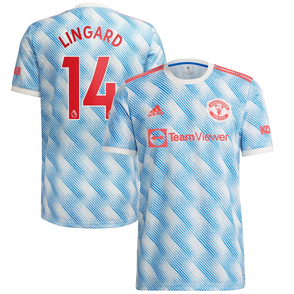 Premier League Manchester United Away Jersey Shirt 2021-22 player Lingard 14 printing for Men