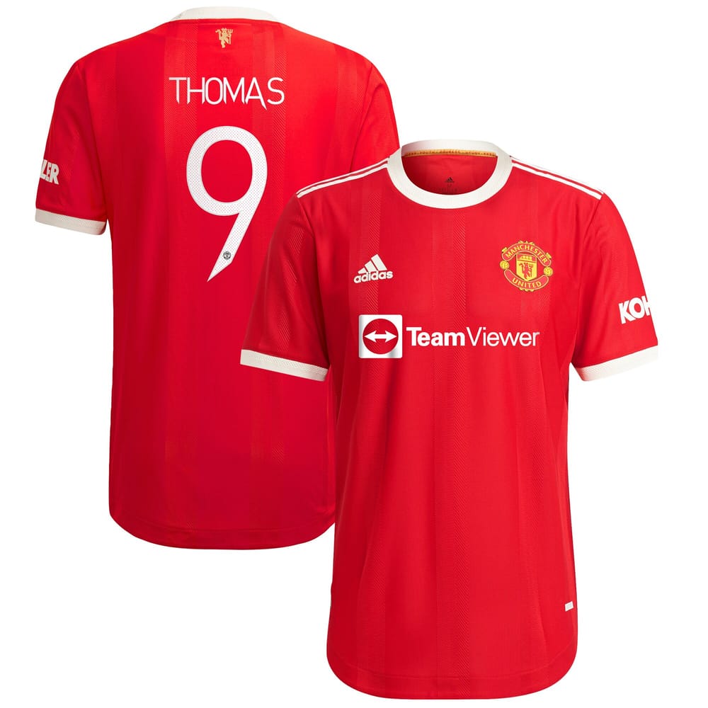 Premier League Manchester United Home Jersey Shirt 2021-22 player Thomas 9 printing for Men