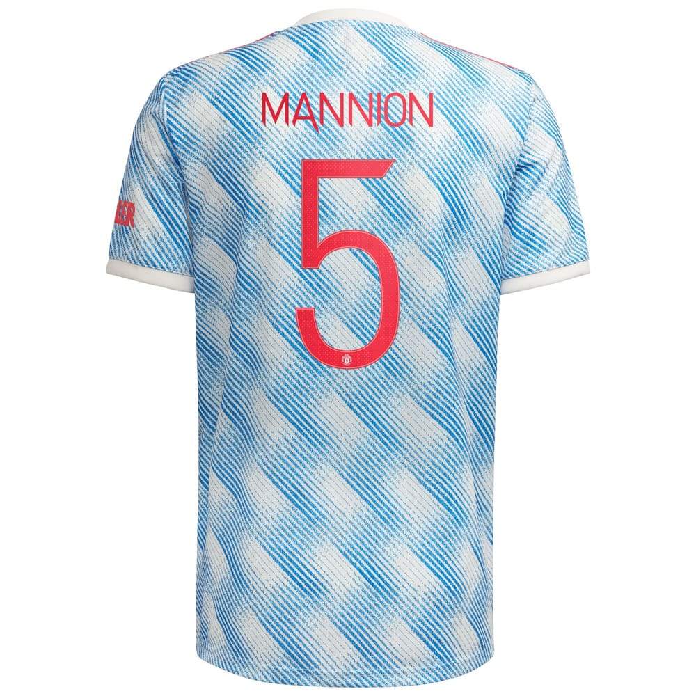 Premier League Manchester United Away Jersey Shirt 2021-22 player Mannion 5 printing for Men