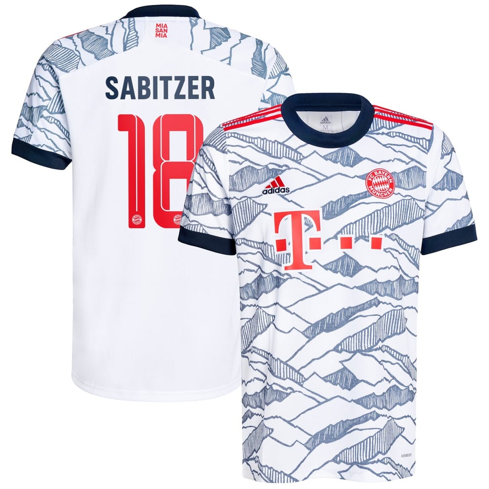 Bundesliga Bayern Munich Third Jersey Shirt 2021-22 player Sabitzer 18 printing for Men