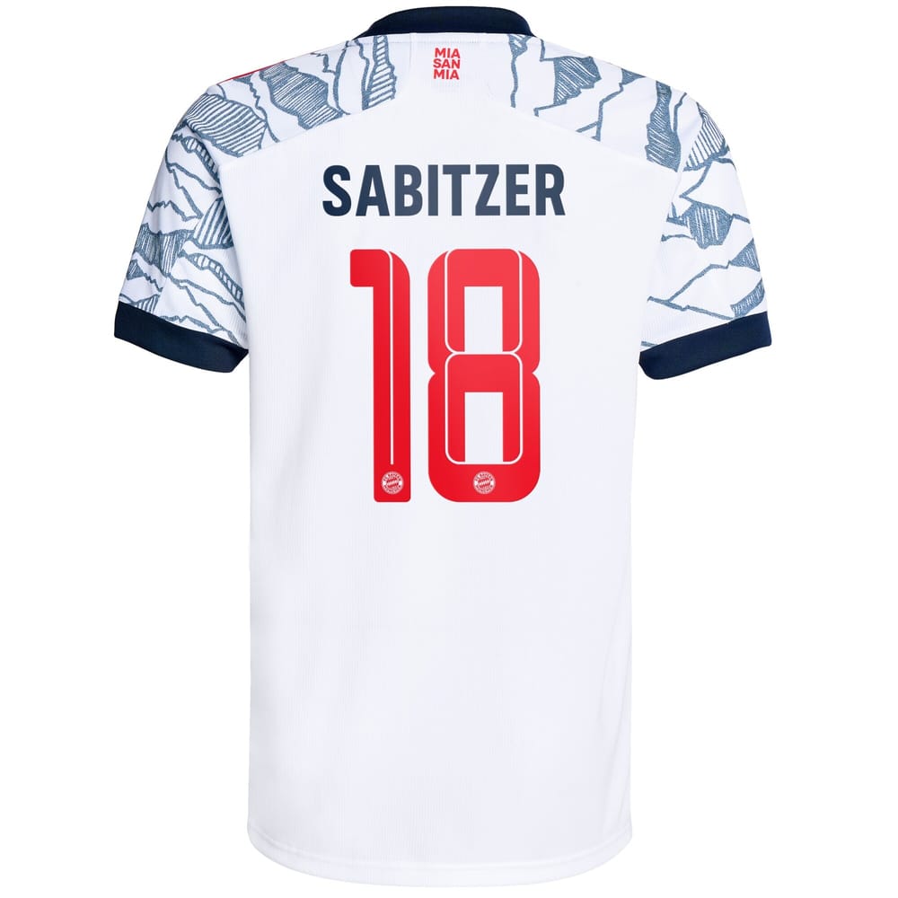 Bundesliga Bayern Munich Third Jersey Shirt 2021-22 player Sabitzer 18 printing for Men