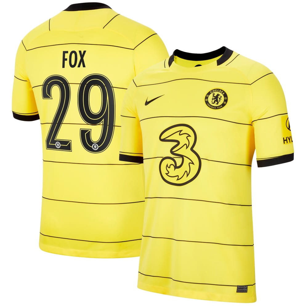 Premier League Chelsea Away Jersey Shirt 2021-22 player Fox 29 printing for Men