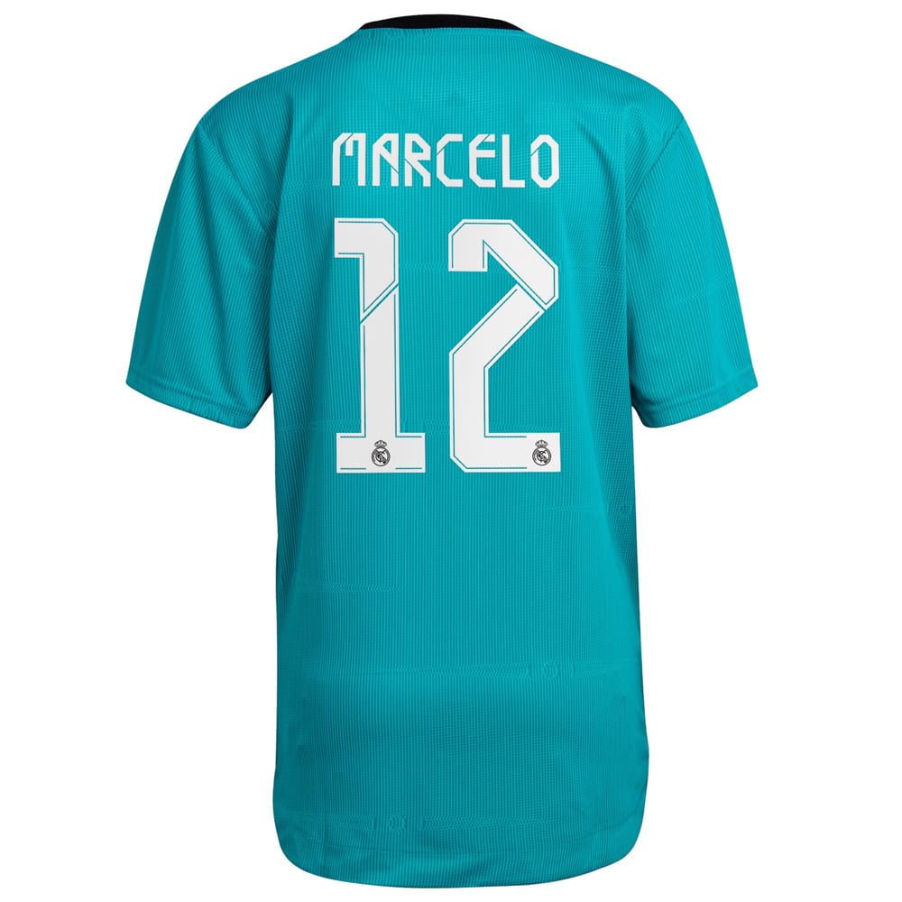La Liga Real Madrid Third Jersey Shirt 2021-22 player Marcelo 12 printing for Men