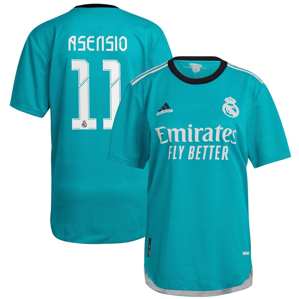 La Liga Real Madrid Third Jersey Shirt 2021-22 player Asensio 11 printing for Men