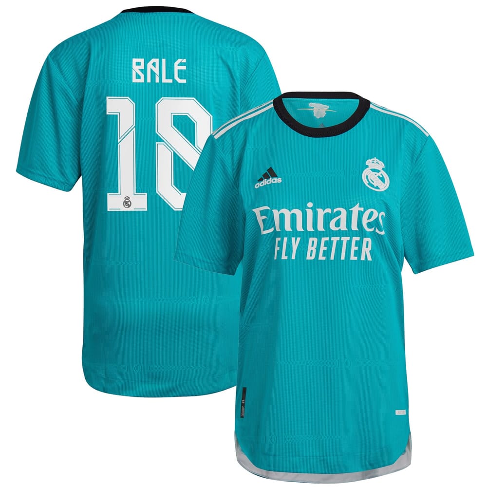 La Liga Real Madrid Third Jersey Shirt 2021-22 player Bale 18 printing for Men