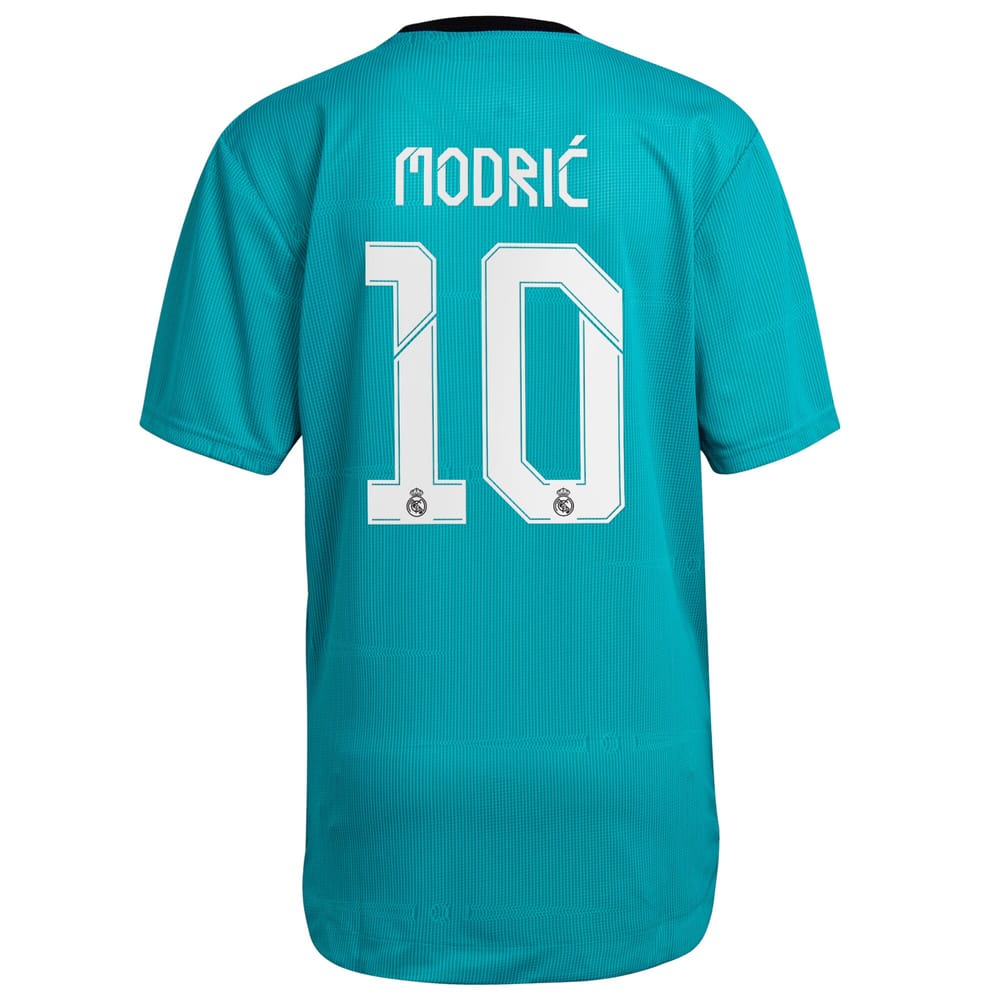La Liga Real Madrid Third Jersey Shirt 2021-22 player Modric 10 printing for Men