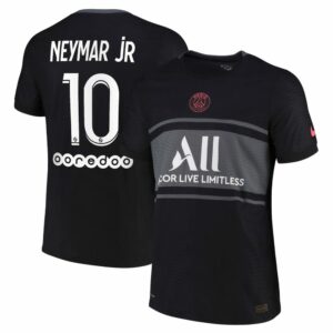 Ligue 1 Paris Saint-Germain Third Jersey Shirt 2021-22 player Neymar Jr 10 printing for Men
