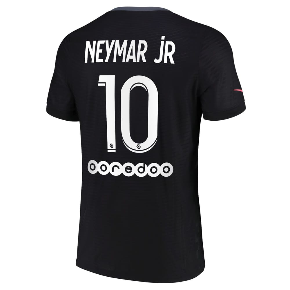 Ligue 1 Paris Saint-Germain Third Jersey Shirt 2021-22 player Neymar Jr 10 printing for Men