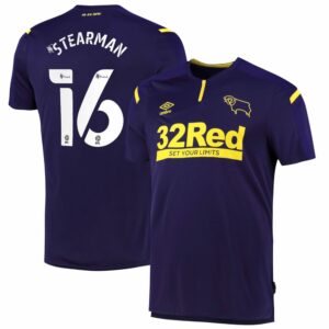 EFL League One Derby County Third Jersey Shirt 2021-22 player Stearman 16 printing for Men