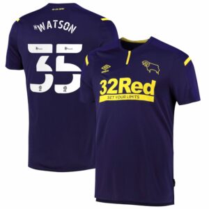 EFL League One Derby County Third Jersey Shirt 2021-22 player Watson 35 printing for Men