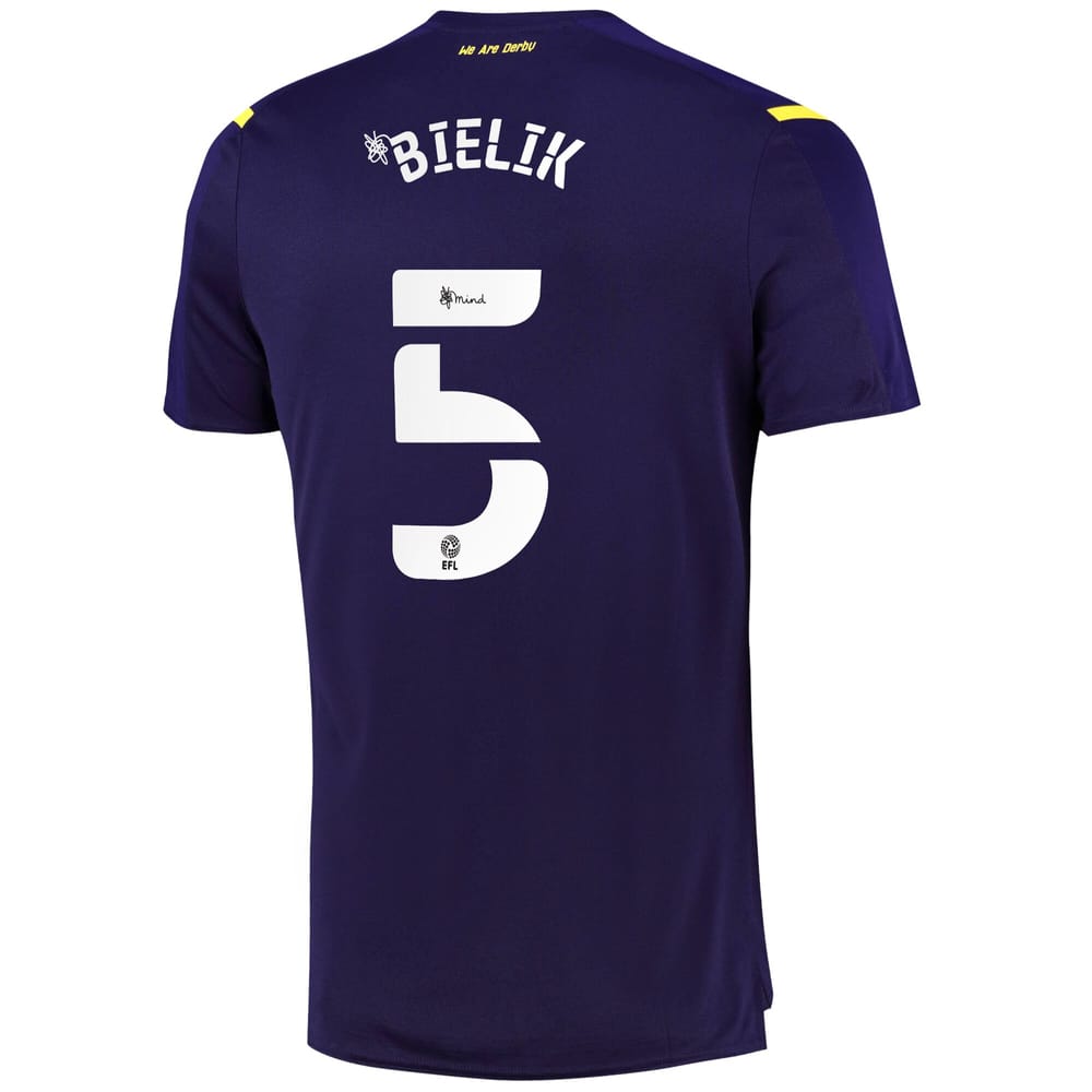 EFL League One Derby County Third Jersey Shirt 2021-22 player Bielik 5 printing for Men