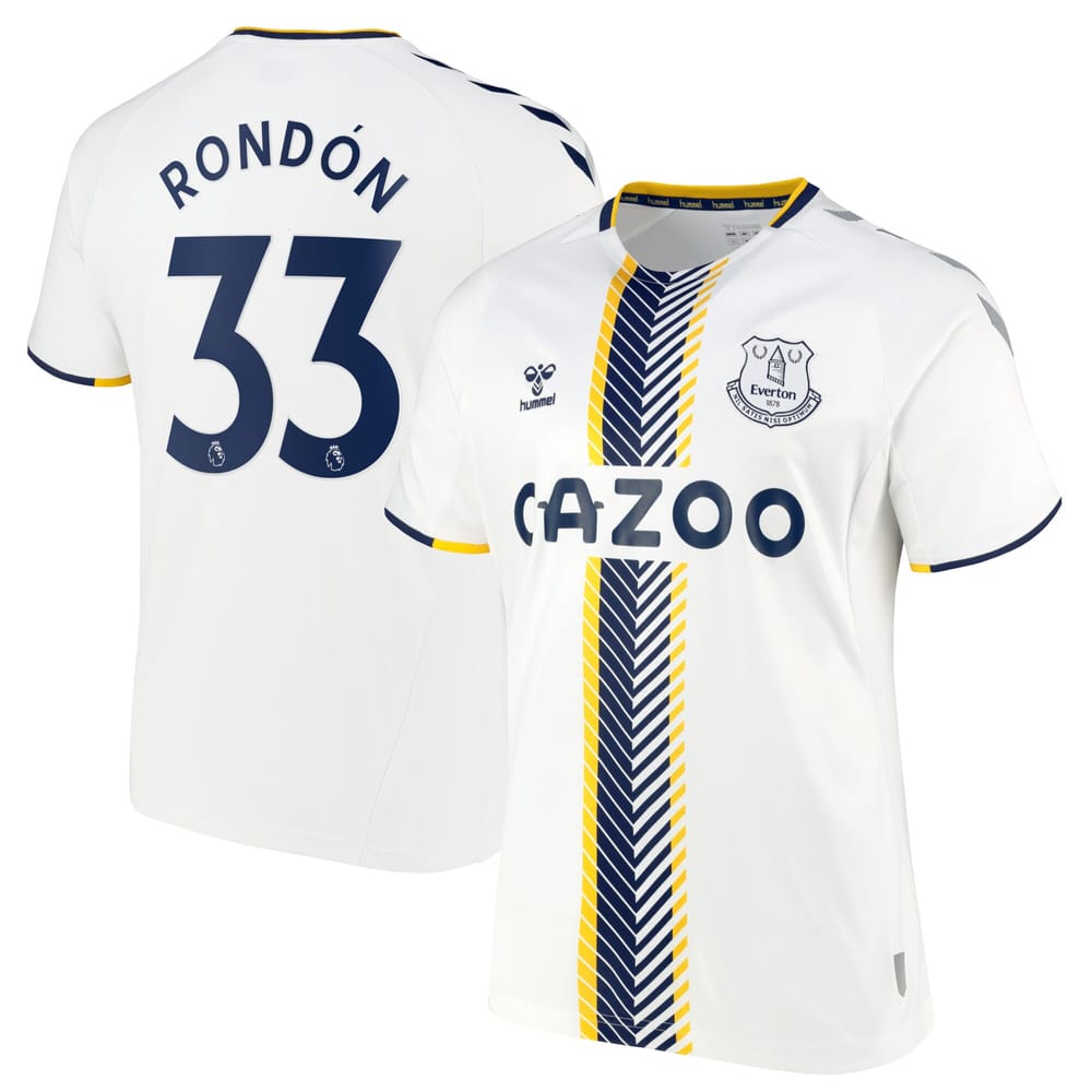 Premier League Everton Third Jersey Shirt 2021-22 player Rondón 33 printing for Men