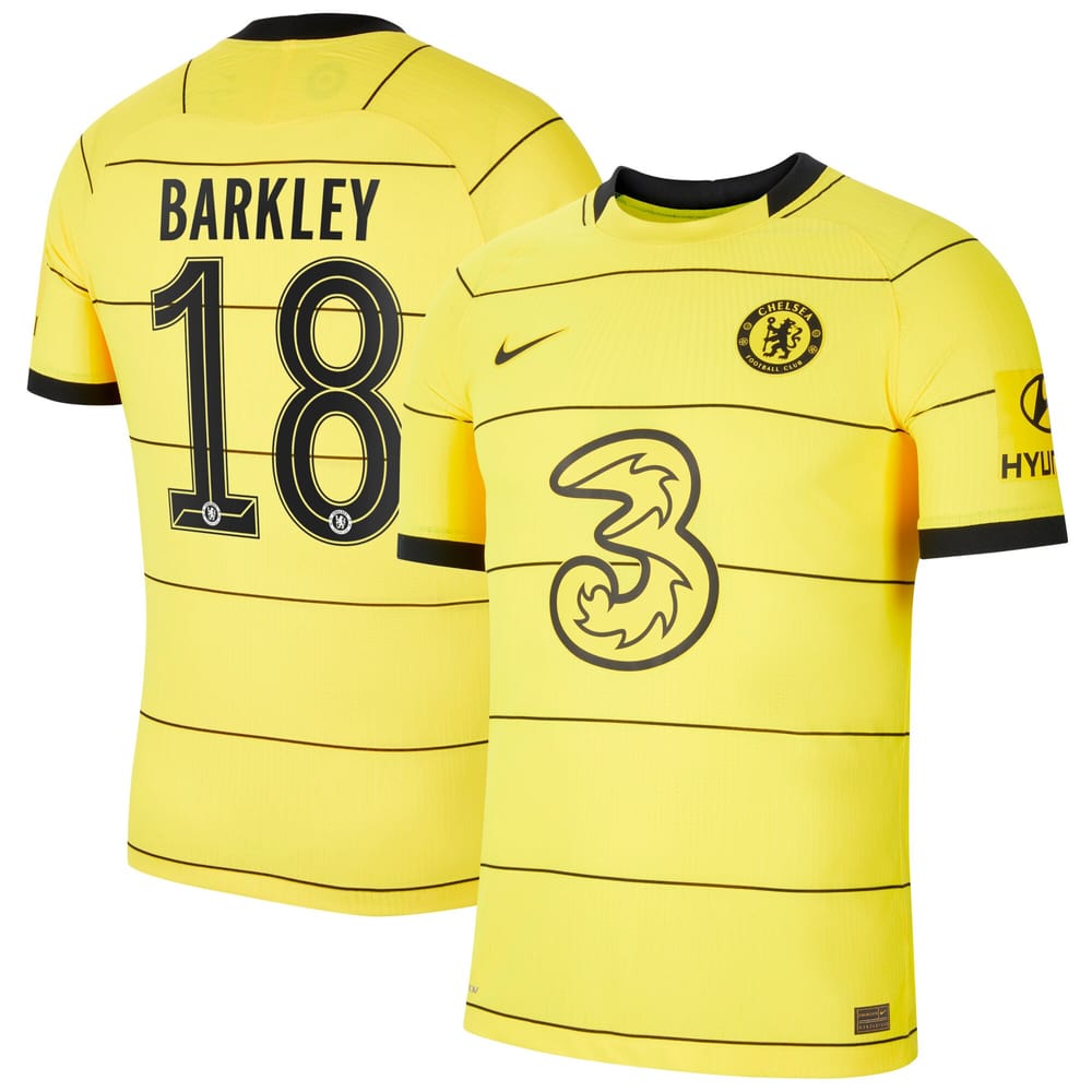 Premier League Chelsea Away Jersey Shirt 2021-22 player Barkley 18 printing for Men