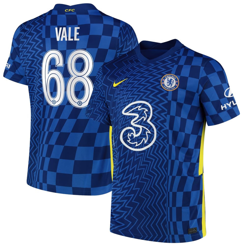 Premier League Chelsea Home Jersey Shirt 2021-22 player Vale 68 printing for Men