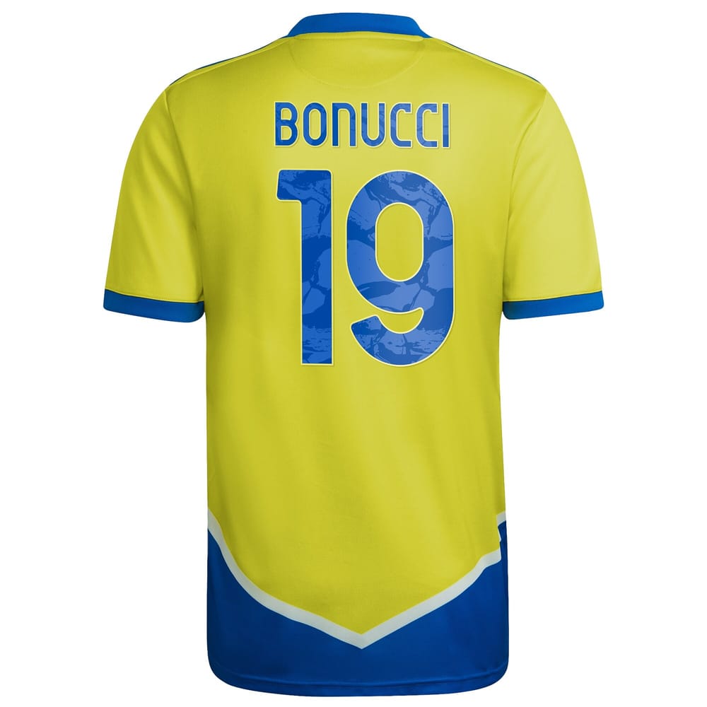 Serie A Juventus Third Jersey Shirt 2021-22 player Bonucci 19 printing for Men