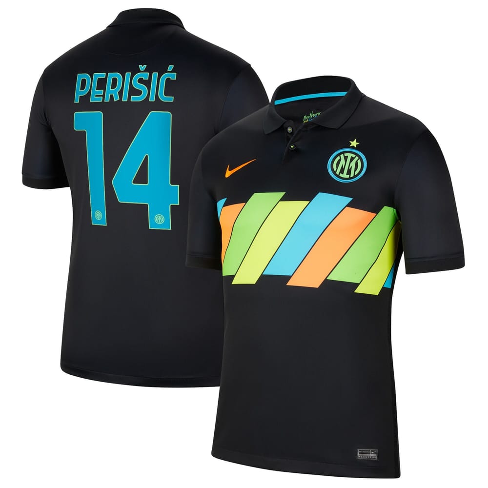 Serie A Inter Milan Third Jersey Shirt 2021-22 player Perišic 14 printing for Men