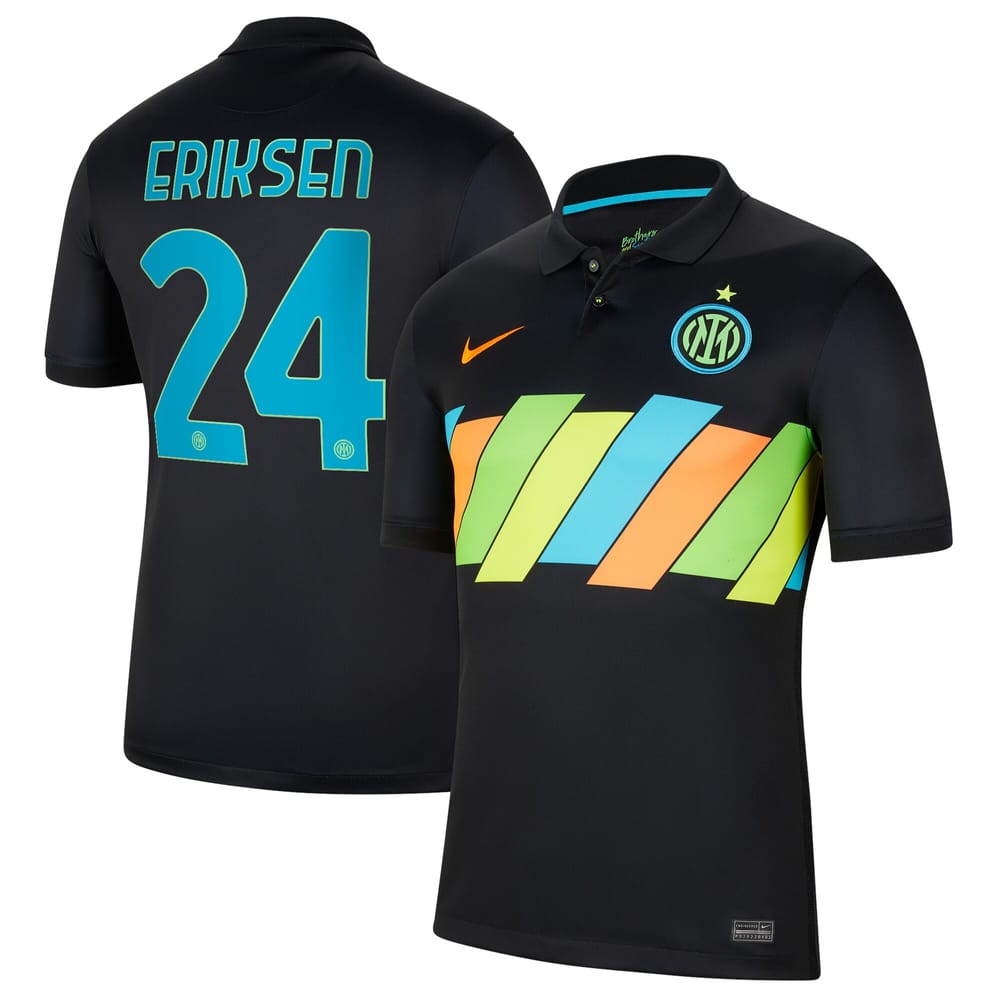 Serie A Inter Milan Third Jersey Shirt 2021-22 player Eriksen 24 printing for Men