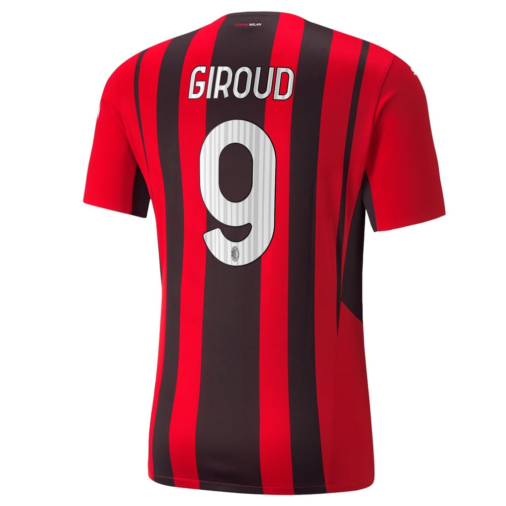 Serie A AC Milan Home Jersey Shirt 2021-22 player Giroud 9