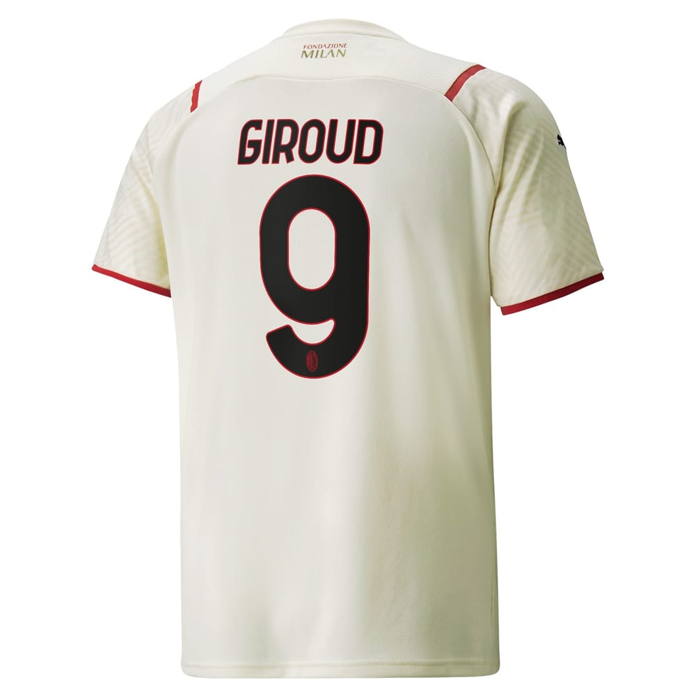 Serie A AC Milan Away Jersey Shirt 2021-22 player Giroud 9 printing for Men