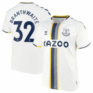 Premier League Everton Third Jersey Shirt 2021-22 player Branthwaite 32 printing for Men