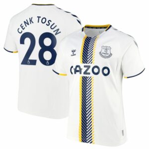 Premier League Everton Third Jersey Shirt 2021-22 player Cenk Tosun 28 printing for Men