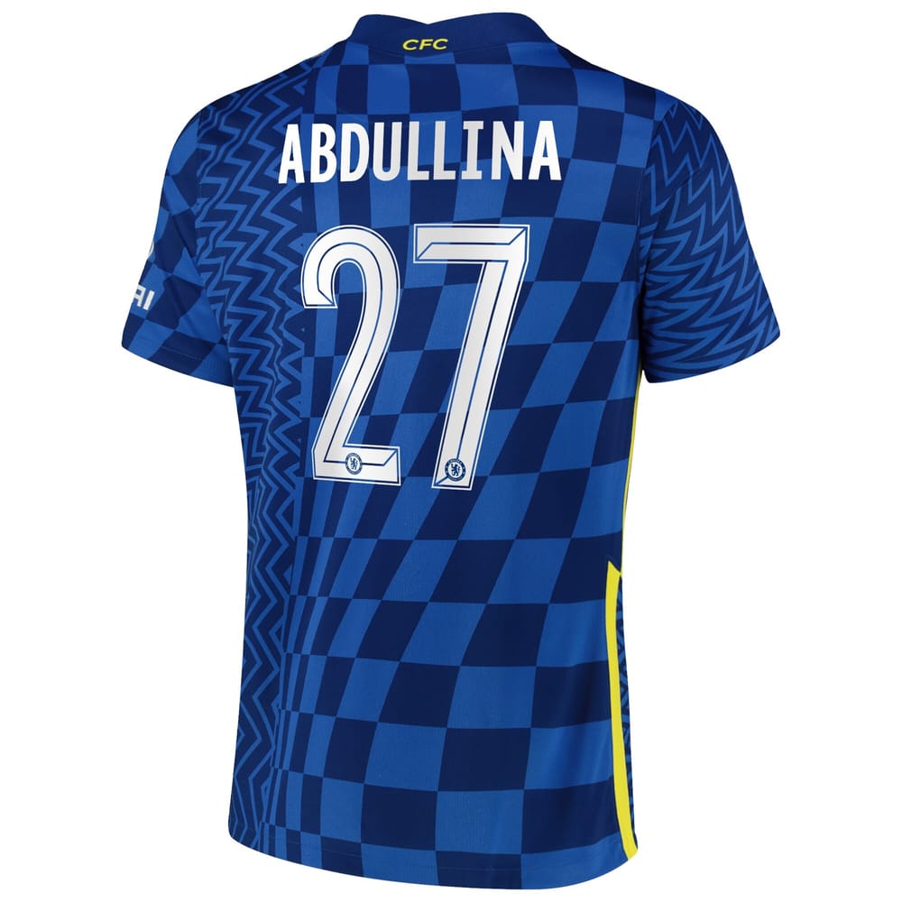 Premier League Chelsea Home Jersey Shirt 2021-22 player Abdullina 27 printing for Men