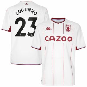 Premier League Aston Villa Away Jersey Shirt 2021-22 player Coutinho 23 printing for Men